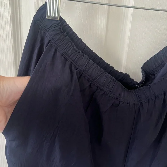 J. Crew Navy Blue Stratus Pants large petite - Picture 5 of 6